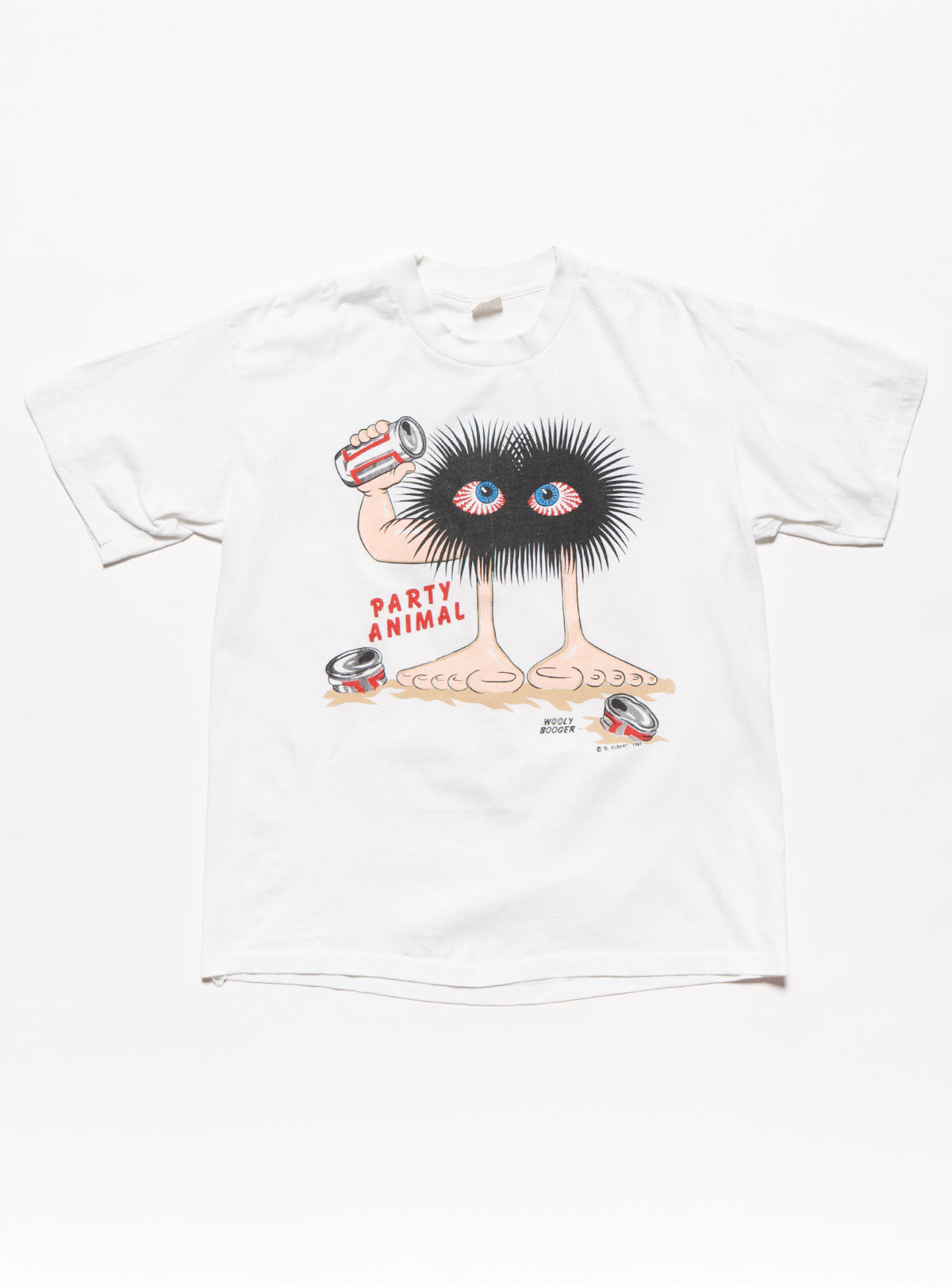 Vintage Party Animal Tee - White | UNIF Clothing on Sale