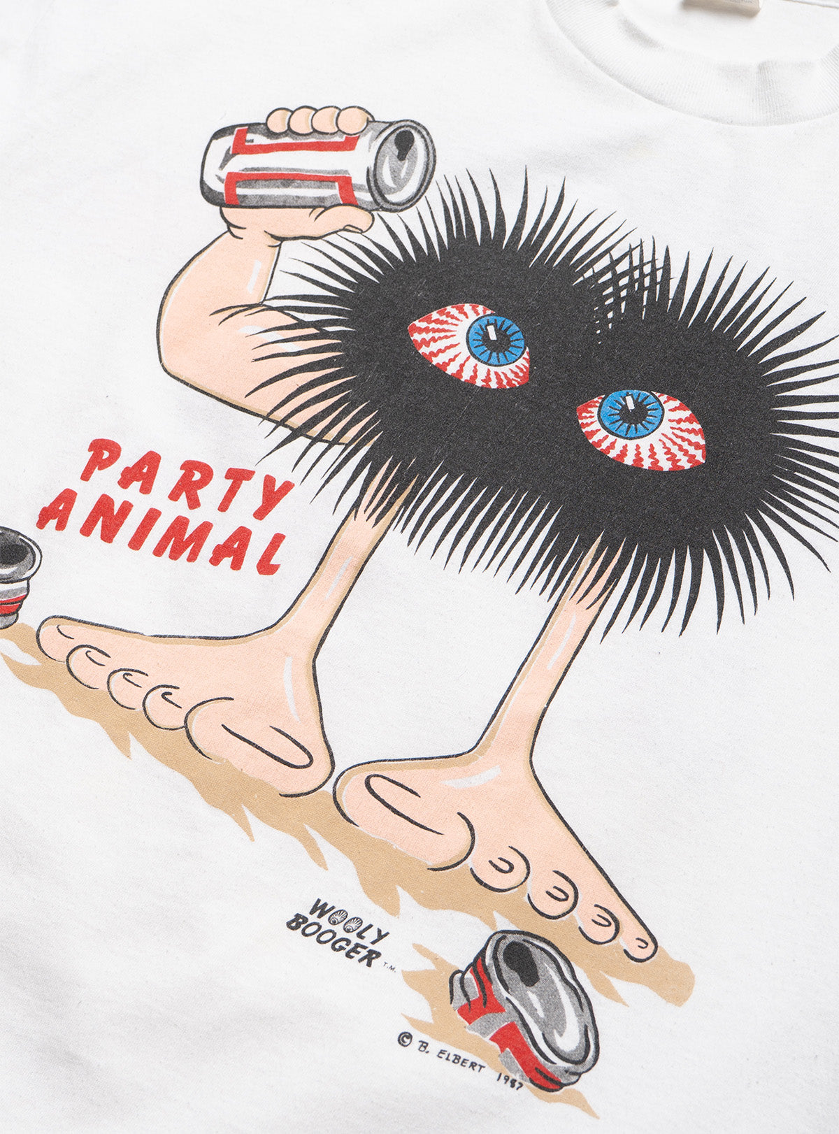 Vintage Party Animal Tee - White | UNIF Clothing on Sale