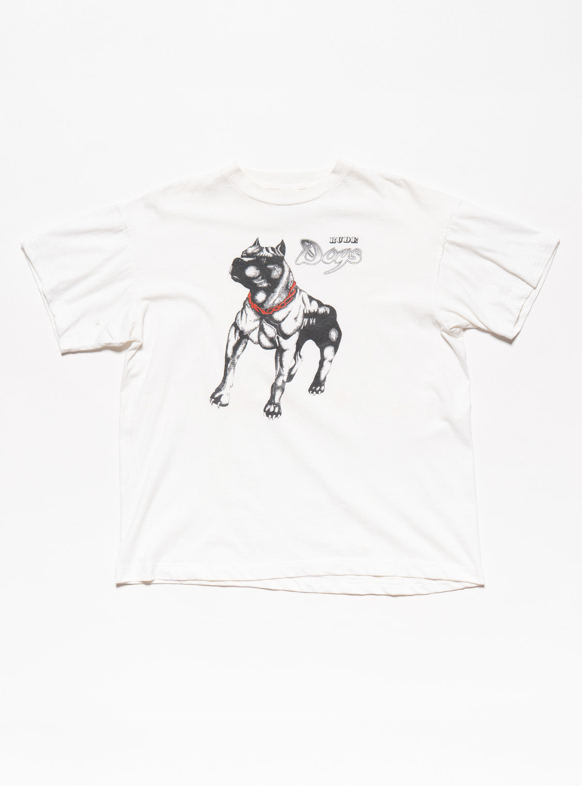 Vintage Rude Dogs Tee - White | UNIF Clothing discount