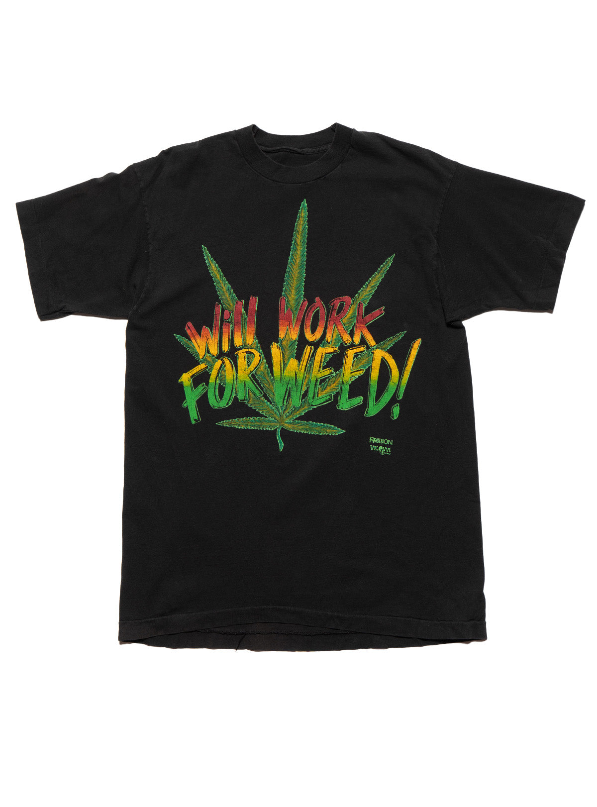 Vintage Will Work For Weed Tee - Black | UNIF Clothing near me