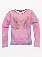 Vintage Wet Seal Butterfly Top - Pink | UNIF Clothing outlet