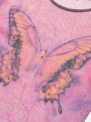 Vintage Wet Seal Butterfly Top - Pink | UNIF Clothing outlet