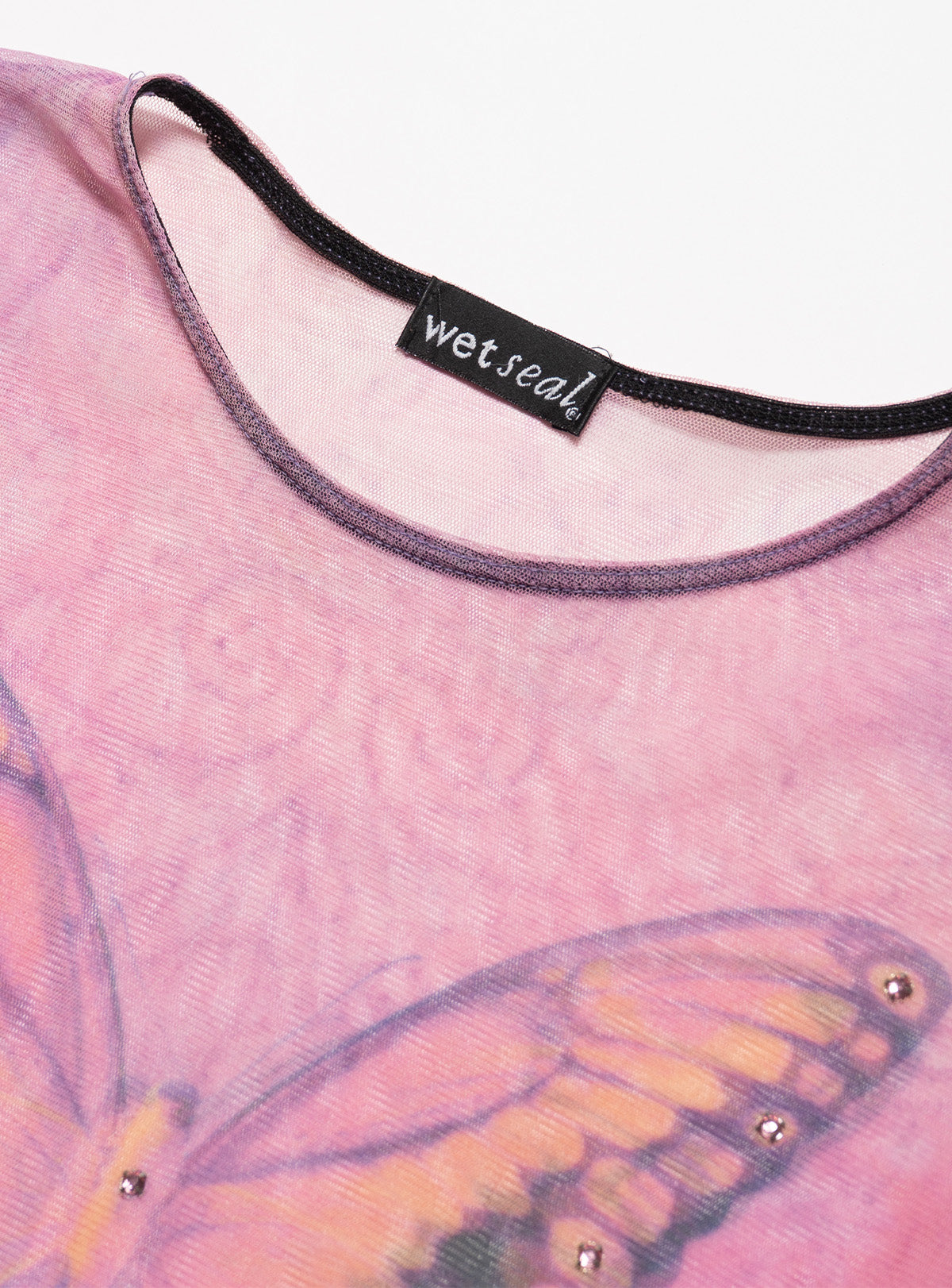 Vintage Wet Seal Butterfly Top - Pink | UNIF Clothing outlet