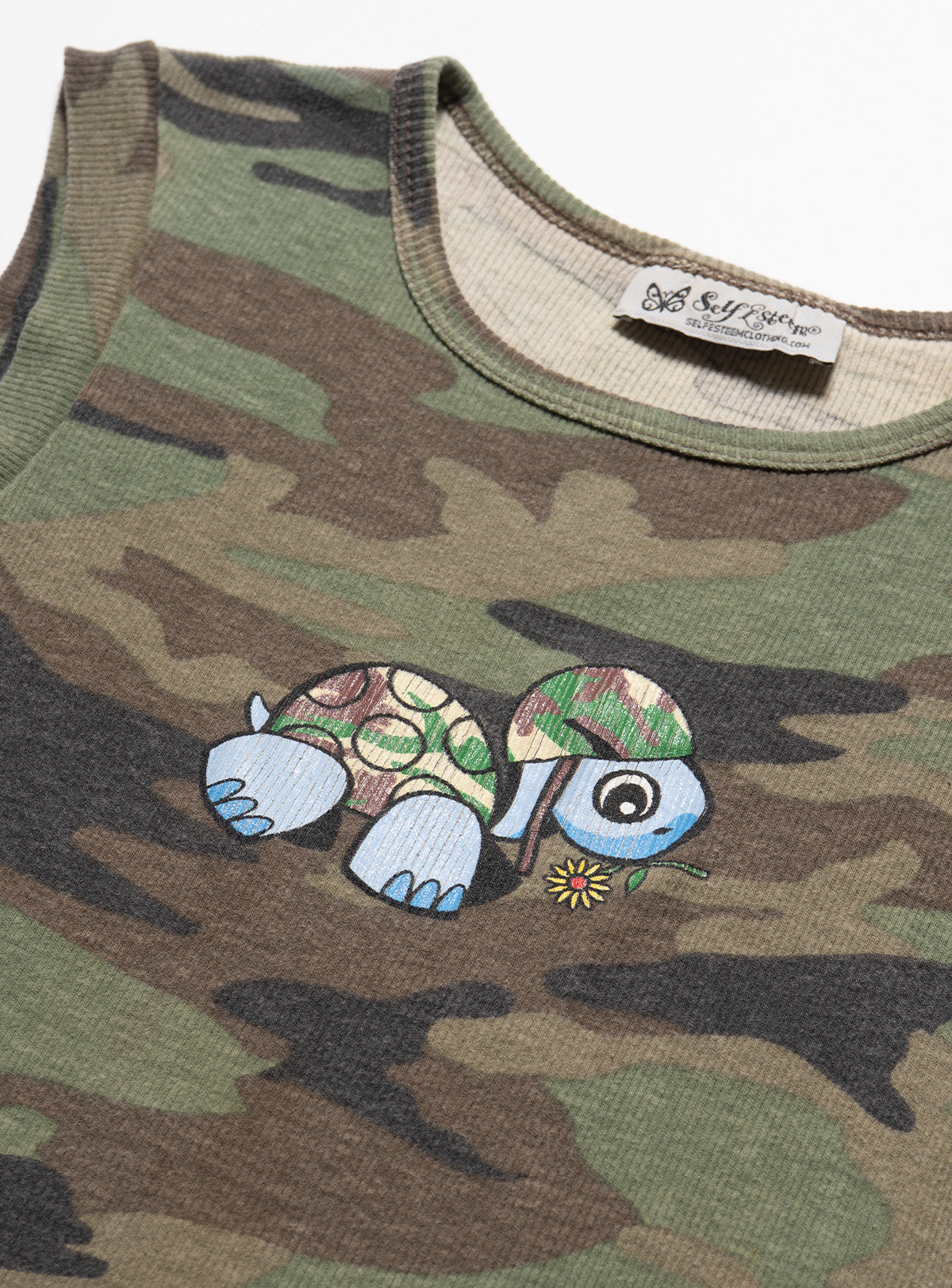Vintage Self Esteem Camo Turtle Tank - Camo | UNIF Clothing online shop
