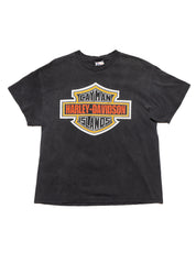 Vintage Cayman Islands Harley Davidson Tee - Black | UNIF Clothing on Sale