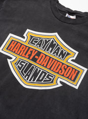 Vintage Cayman Islands Harley Davidson Tee - Black | UNIF Clothing on Sale