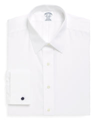 Brooks Brothers Men Regent Fitted Dress Shirt, Non-Iron Point Collar French Cuff