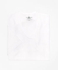Brooks Brothers Men Country Club Mercerized Cotton V-Neck
