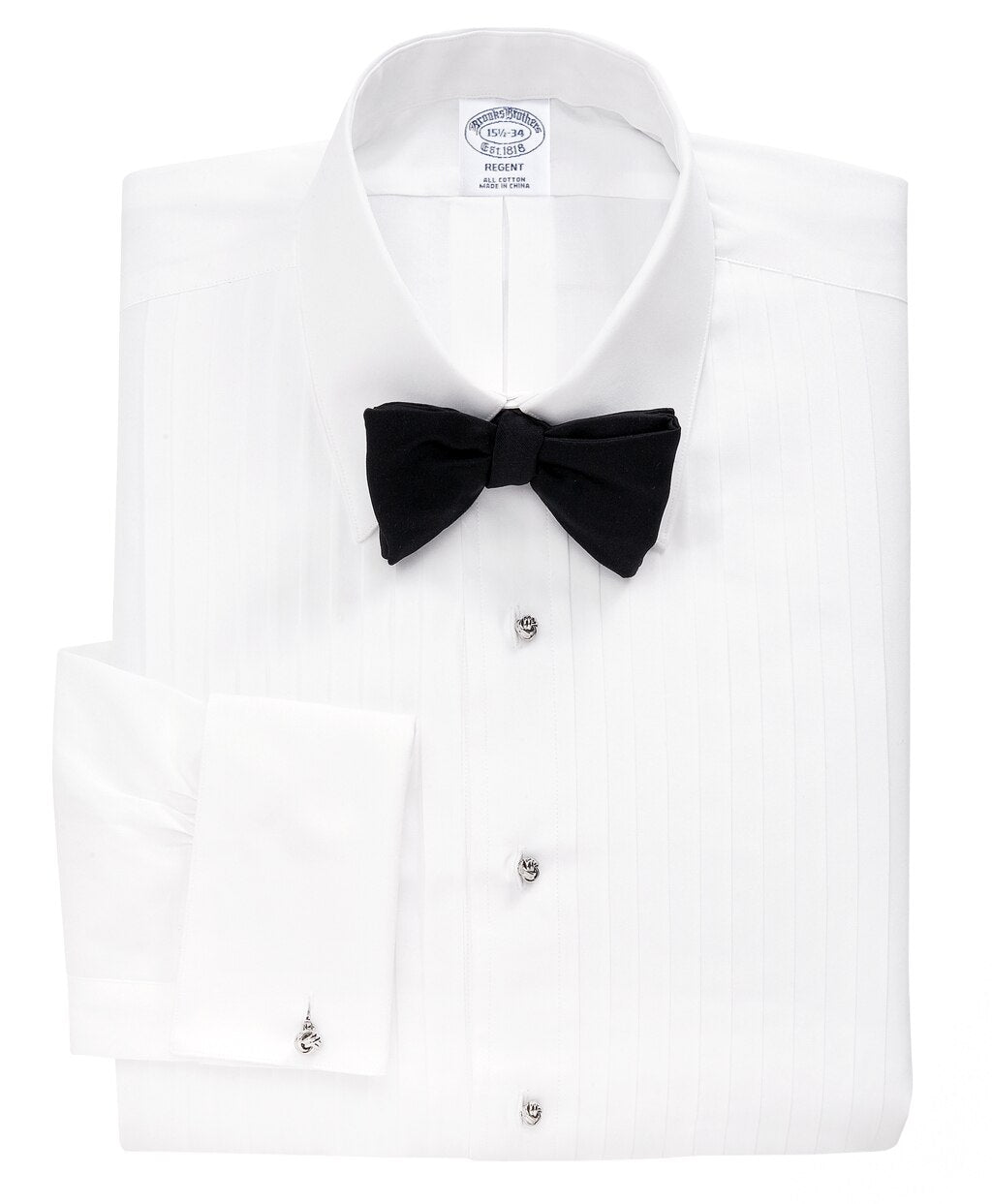 Brooks Brothers Men Regent Fit Ten-Pleat Tennis Collar Tuxedo Shirt
