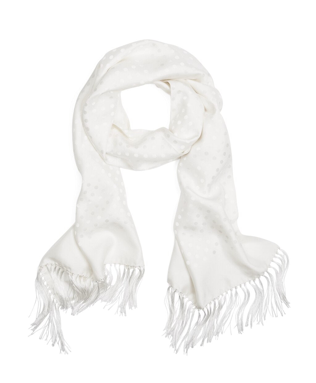 Brooks Brothers Men Polka Dot Jacquard Formal Scarf