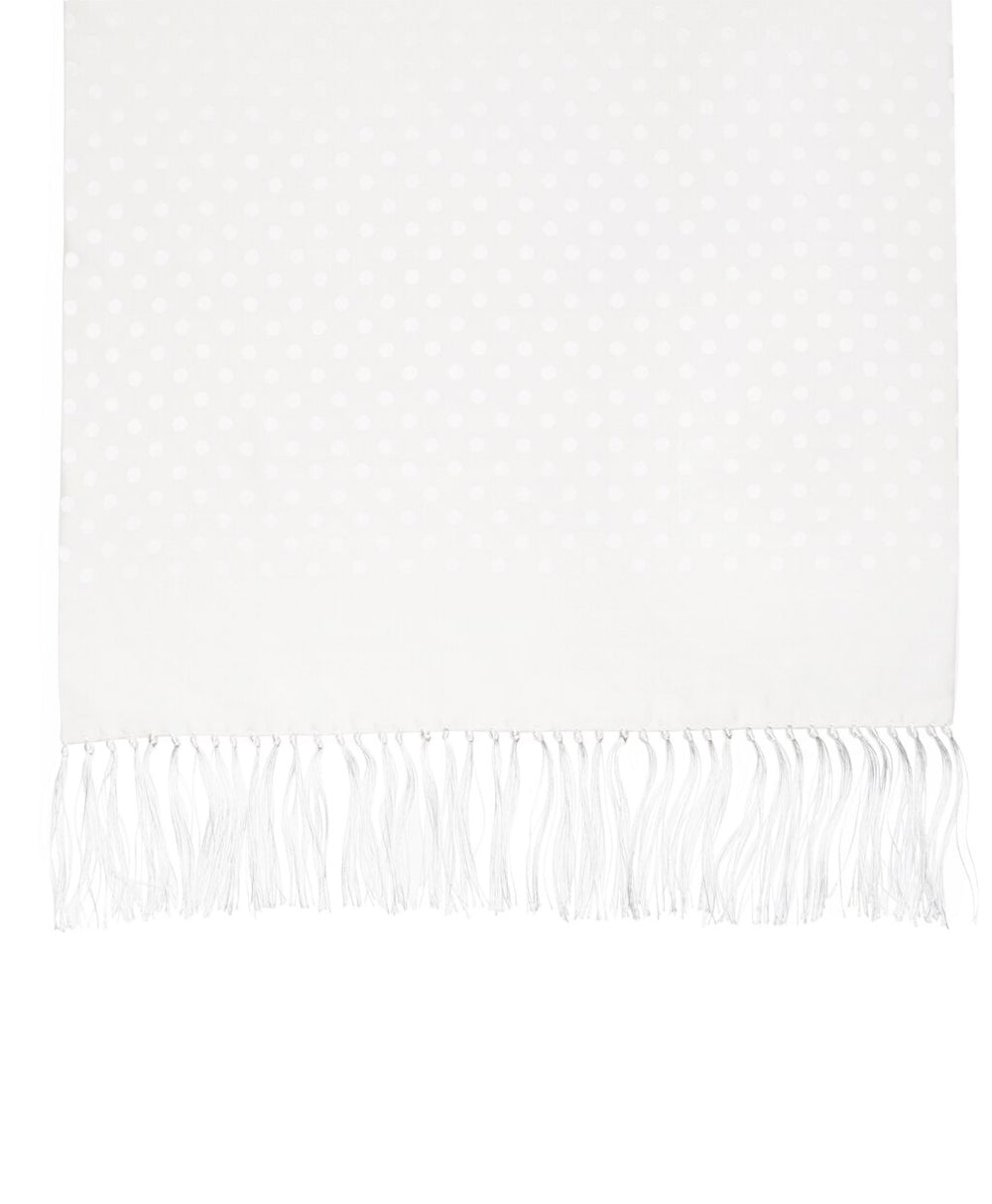 Brooks Brothers Men Polka Dot Jacquard Formal Scarf