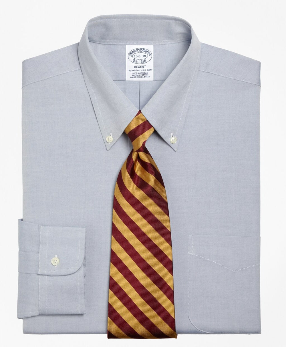 Brooks Brothers Men Regent Fitted Dress Shirt, Button-Down Collar