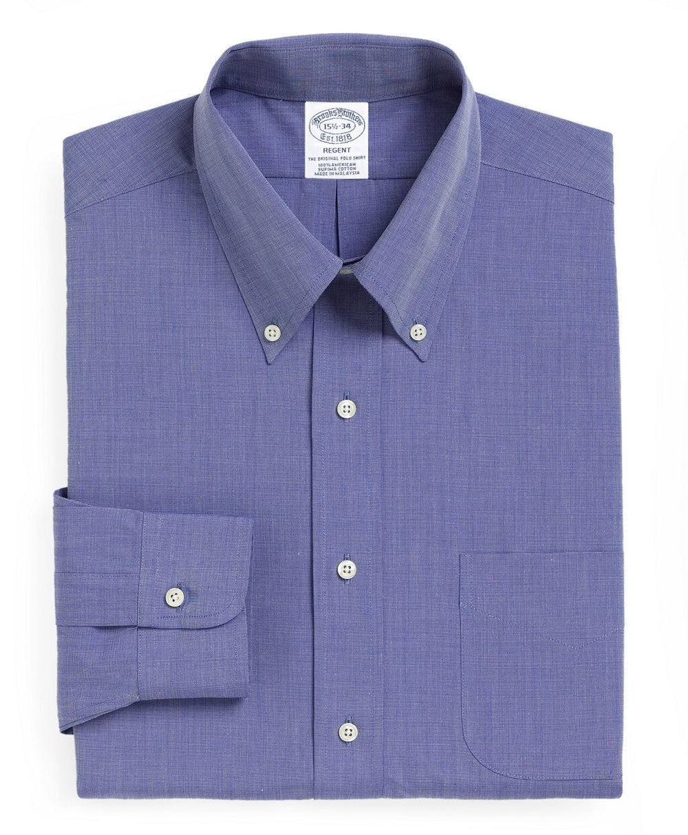 Brooks Brothers Men Regent Fitted Dress Shirt, Button-Down Collar