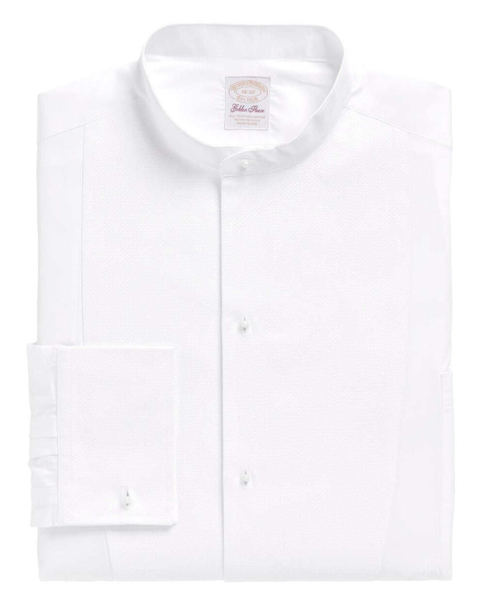 Brooks Brothers Men Golden Fleece® French Cuff Tuxedo Shirt With Detachable Collar