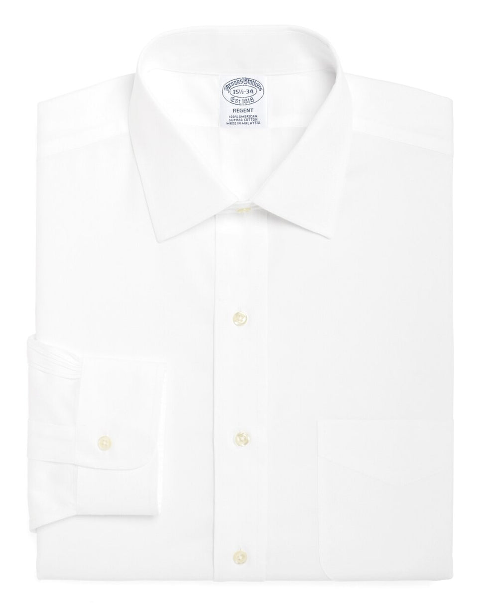Brooks Brothers Men Regent Fitted Dress Shirt, Spread Collar
