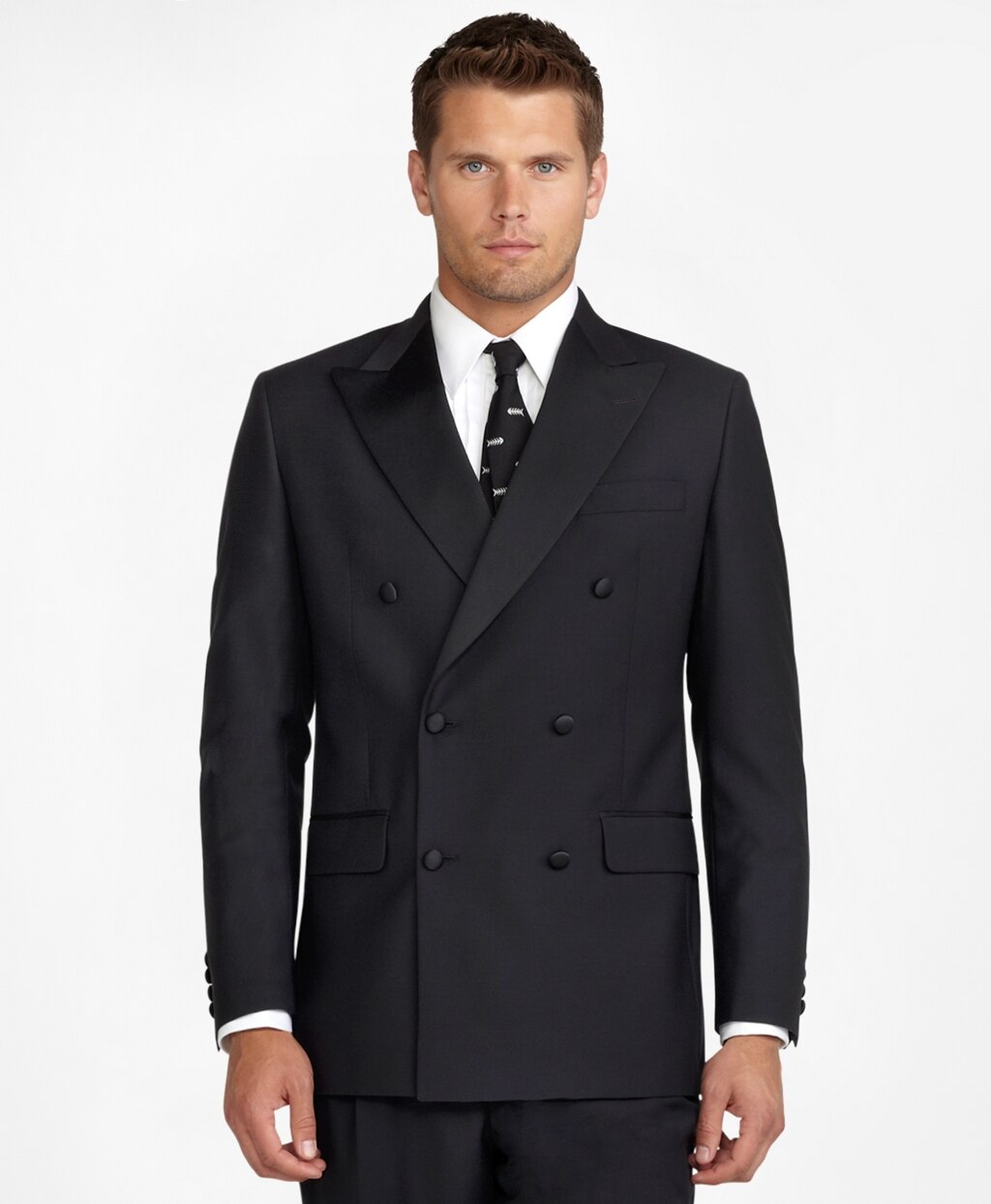 Brooks Brothers Men Double-Breasted Tuxedo Jacket