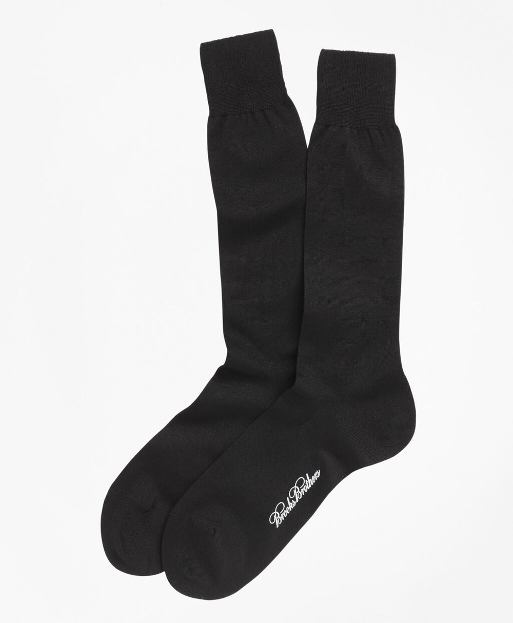 Brooks Brothers Men Egyptian Cotton Jersey Knit Crew Socks