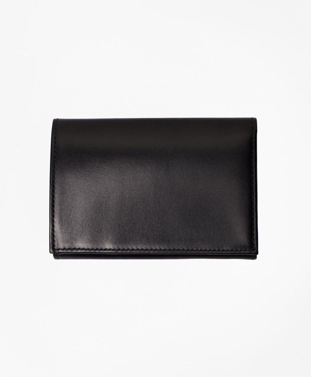 Brooks Brothers Men French Calfskin Trifold Wallet