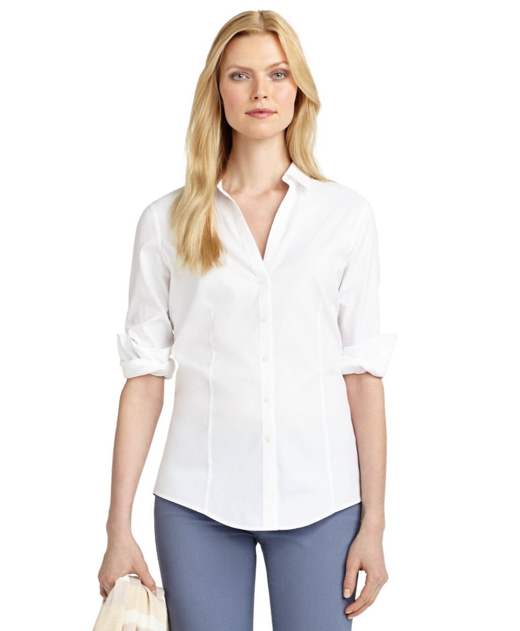 Brooks Brothers Women Petite Non-Iron Fitted Blouse