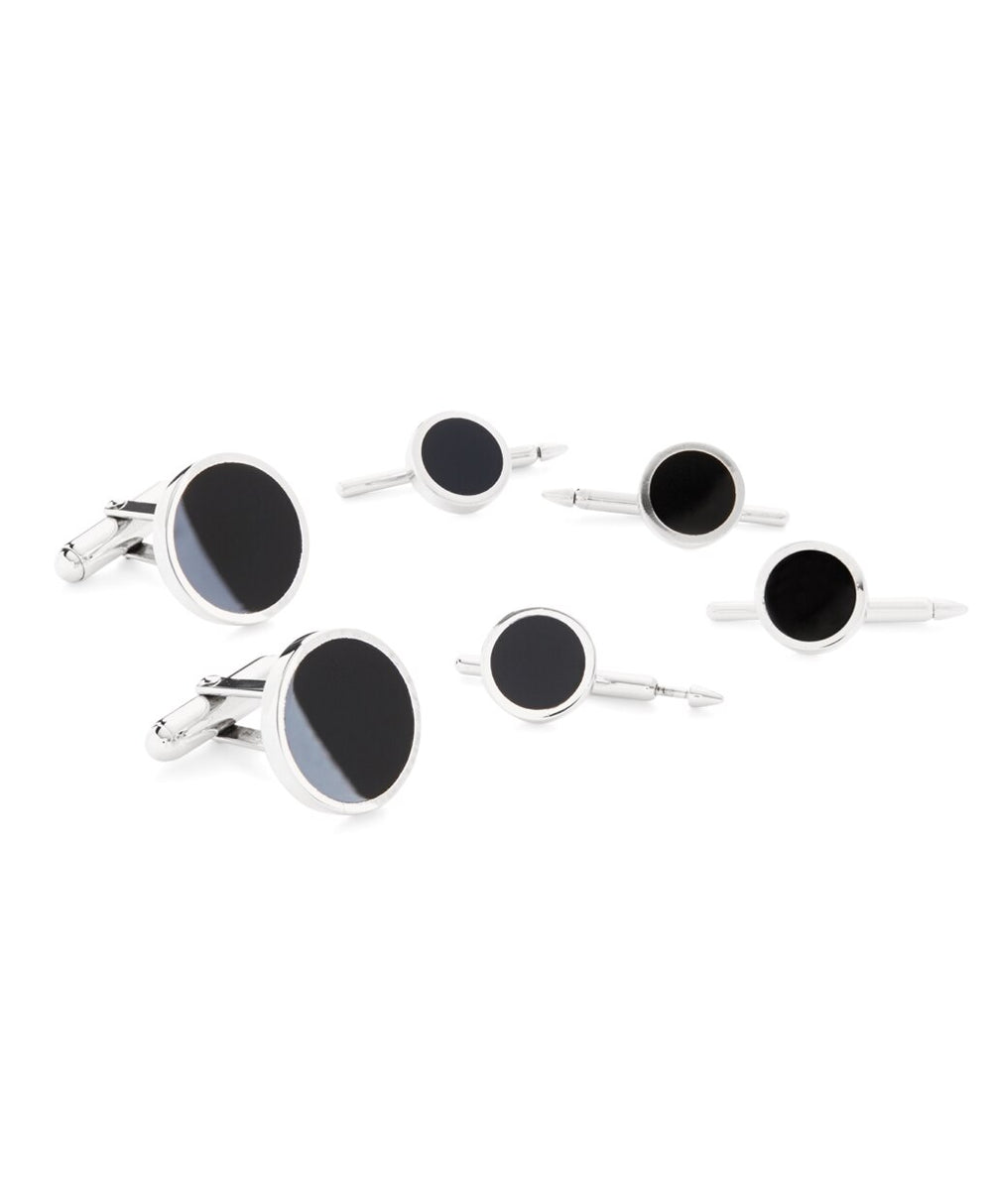 Brooks Brothers Men Onyx Stud Set
