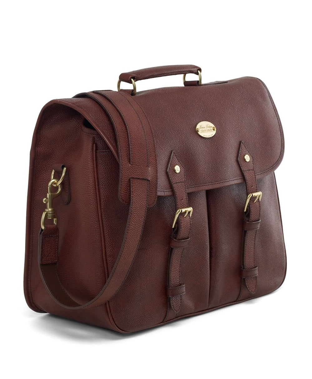 Brooks Brothers Men Football Leather Briefcase