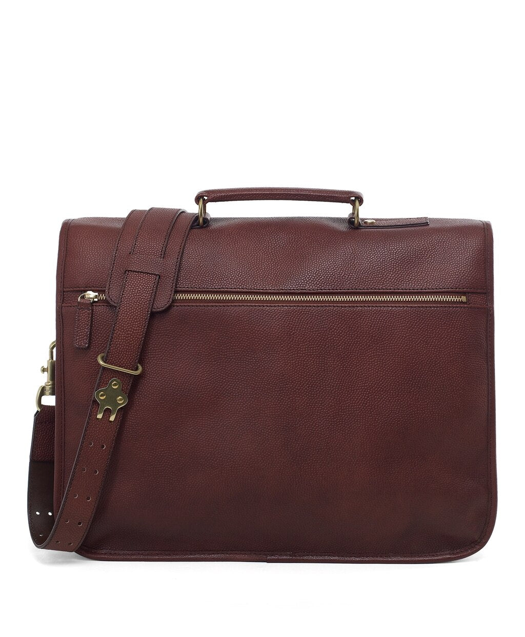 Brooks Brothers Men Football Leather Briefcase