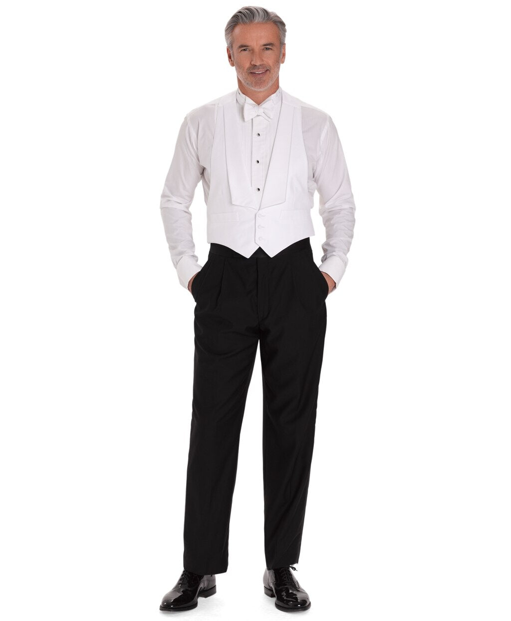 Brooks Brothers Men White Cotton Pique Tuxedo Vest