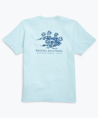 Brooks Brothers Men Hawaii-Print Cotton Jersey T-Shirt