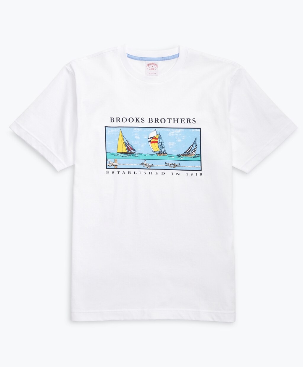 Brooks Brothers Men Boat-Print Cotton Jersey T-Shirt