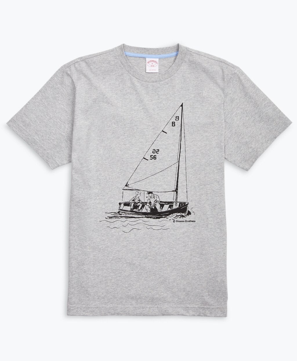 Brooks Brothers Men Sailboat-Print Cotton Jersey T-Shirt