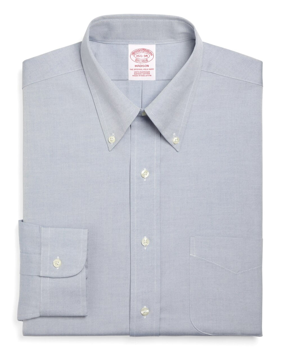 Brooks Brothers Men Madison Classic-Fit Dress Shirt, Button-Down Collar
