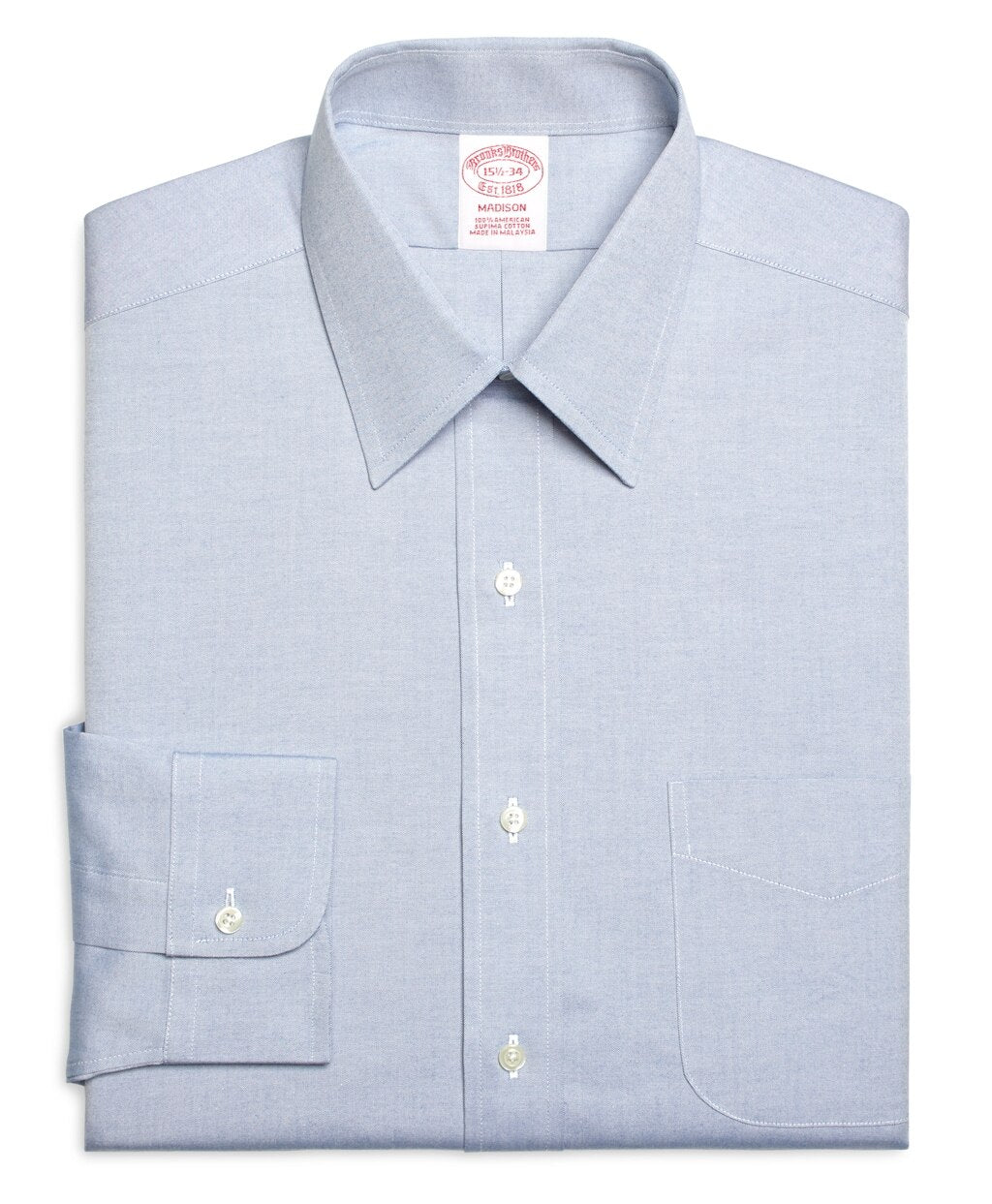 Brooks Brothers Men Madison Classic-Fit Dress Shirt, Forward Point Collar