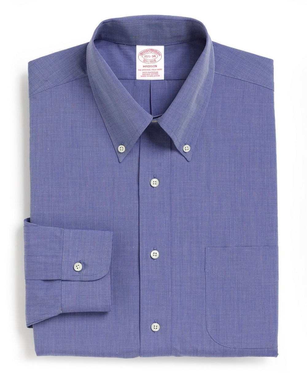 Brooks Brothers Men Madison Classic-Fit Dress Shirt, Button-Down Collar