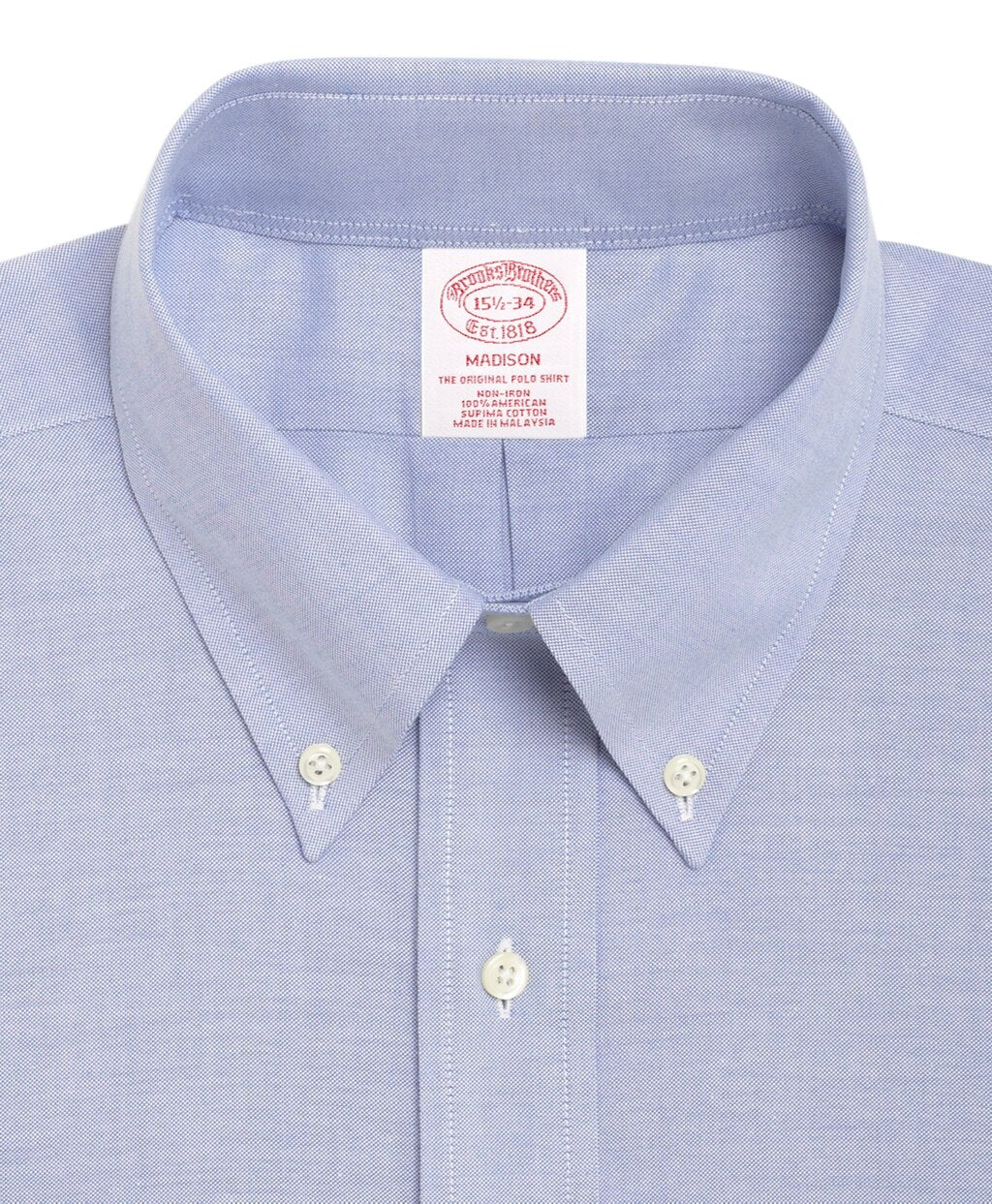 Brooks Brothers Men BrooksCool® Madison Classic-Fit Dress Shirt, Non-Iron Button-Down Collar