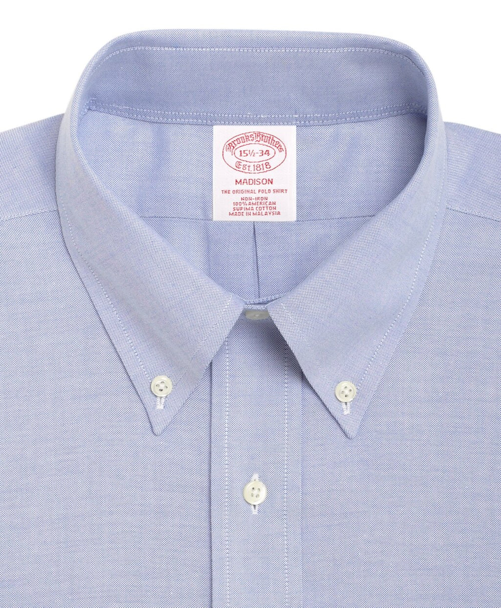 Brooks Brothers Men BrooksCool® Madison Classic-Fit Dress Shirt, Non-Iron Button-Down Collar