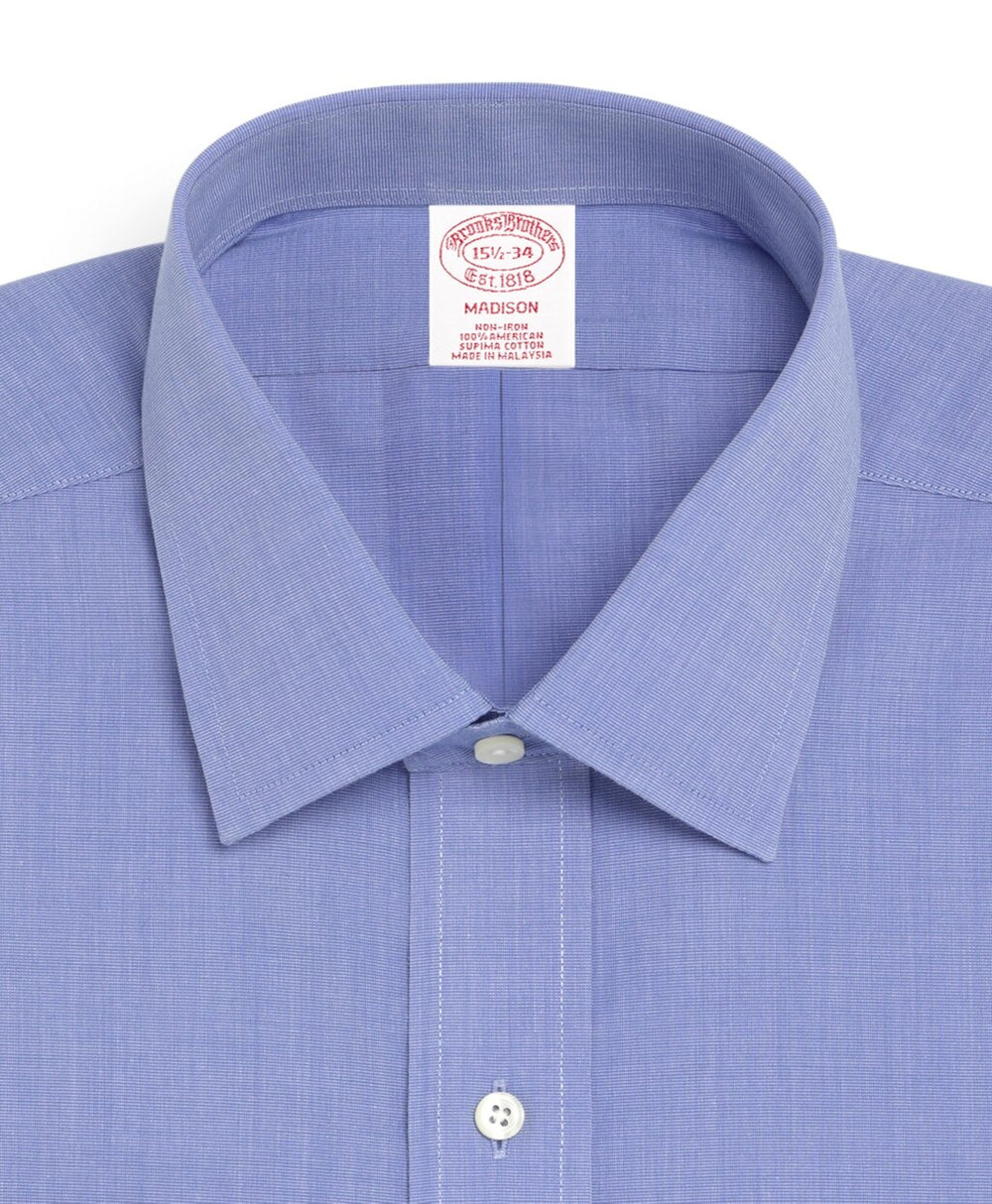 Brooks Brothers Men Madison Classic-Fit Dress Shirt, Non-Iron Spread Collar French Cuff