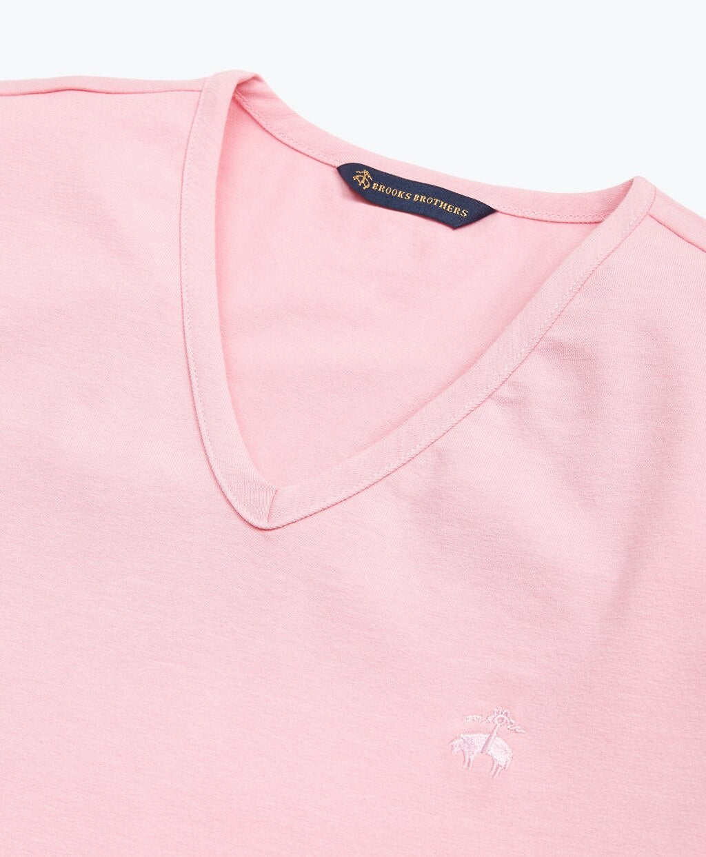 Brooks Brothers Women Stretch Cotton Jersey V-Neck T-Shirt