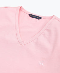 Brooks Brothers Women Stretch Cotton Jersey V-Neck T-Shirt