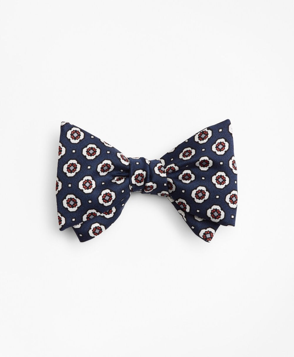 Brooks Brothers Men Medallion Print Bow Tie