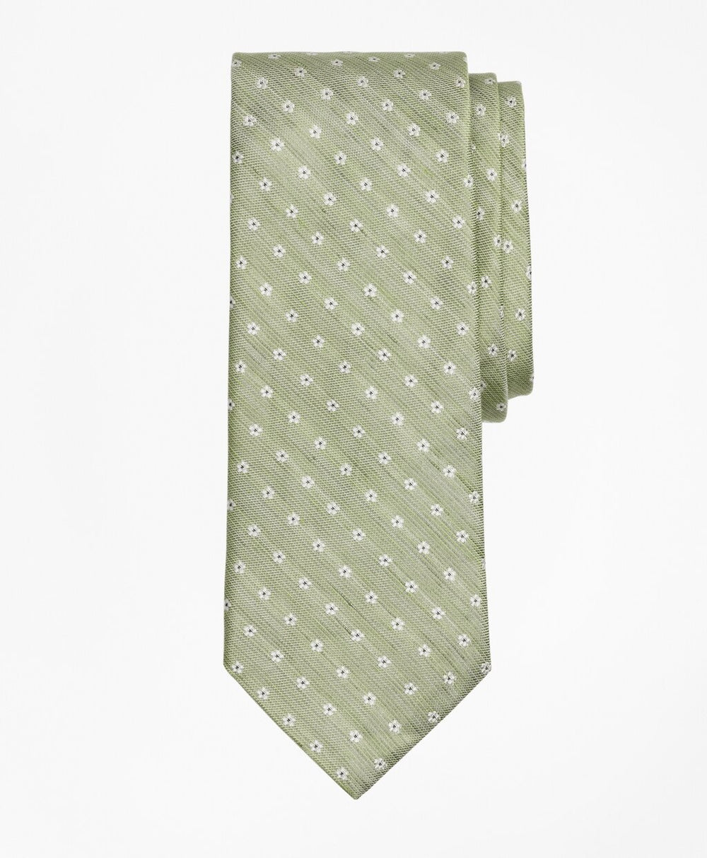 Brooks Brothers Men Linen and Silk Floral Tie