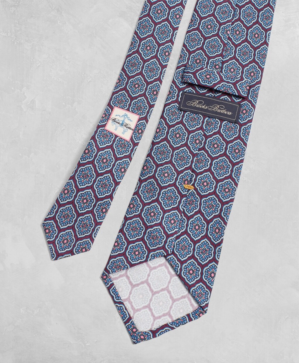 Brooks Brothers Men Golden Fleece® Lotus Medallion Silk Tie