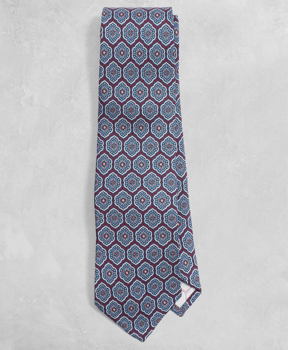Brooks Brothers Men Golden Fleece® Lotus Medallion Silk Tie
