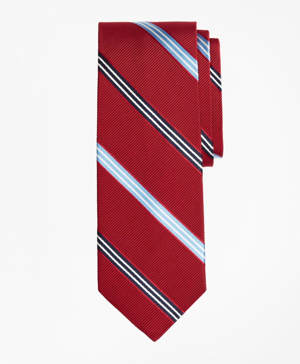 Brooks Brothers Men BB# 1 Stripe Ribbed Tie