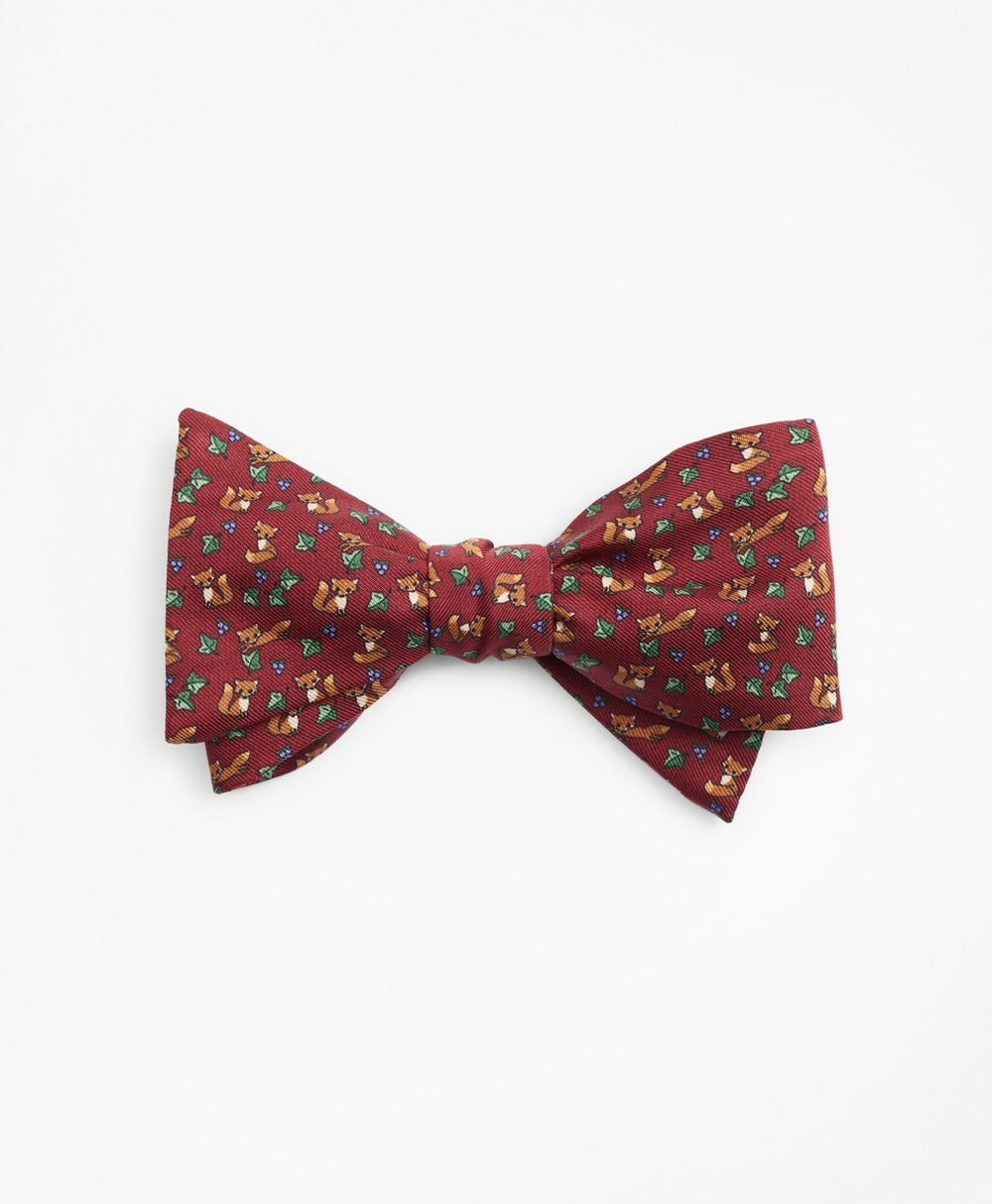 Brooks Brothers Men Fox Print Bow Tie
