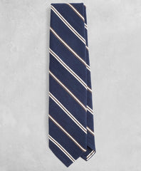 Brooks Brothers Men Golden Fleece® Alternating-Stripe Wool-Blend Tie