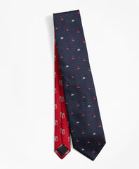 Brooks Brothers Men Sail Boat and Nautical Knot Tie