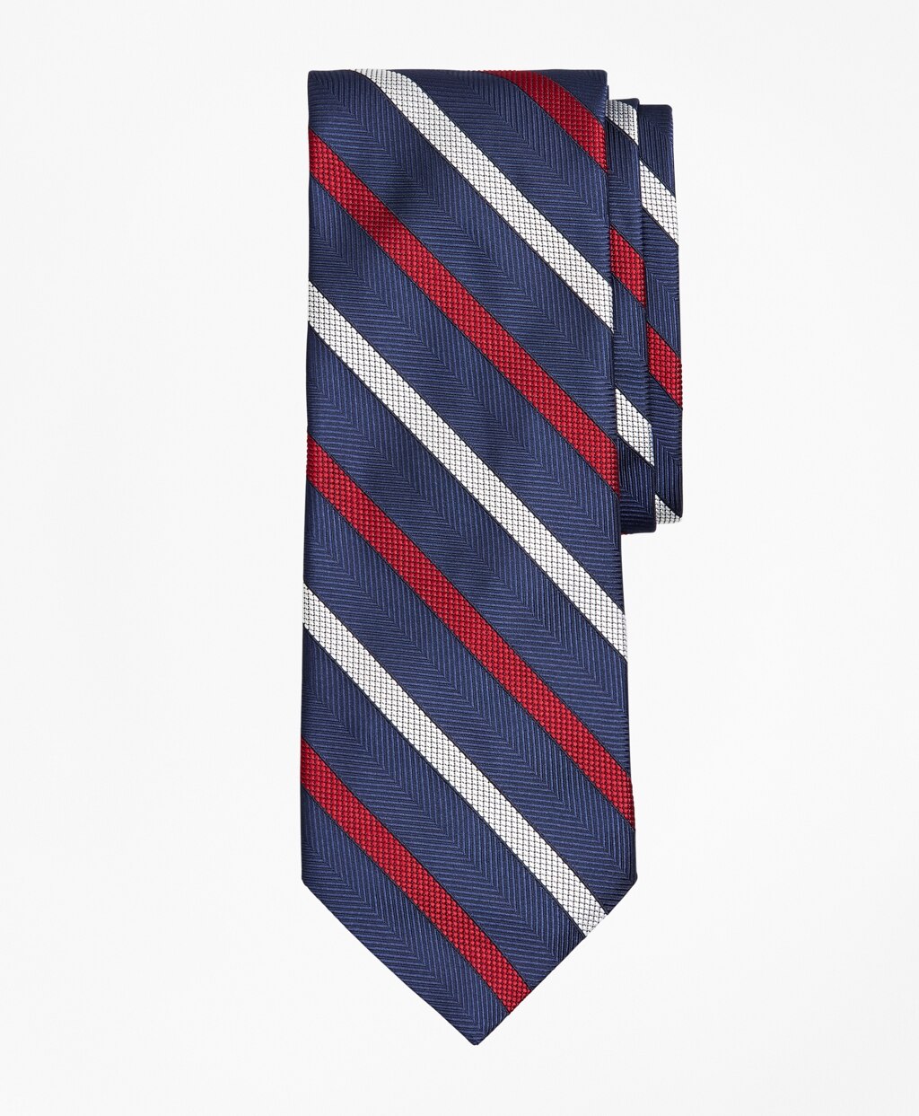 Brooks Brothers Men Textured Stripe Tie