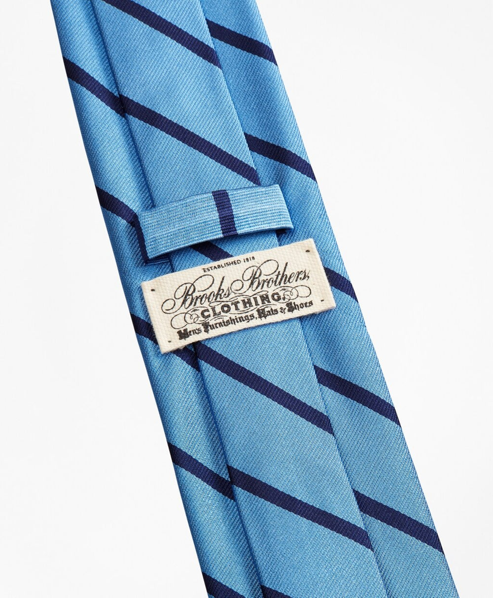 Brooks Brothers Men Limited Edition Archival Collection BB#3 Striped Rep with Crest Silk Tie