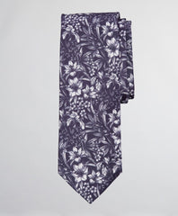 Brooks Brothers Men Silk and Linen Floral Tie