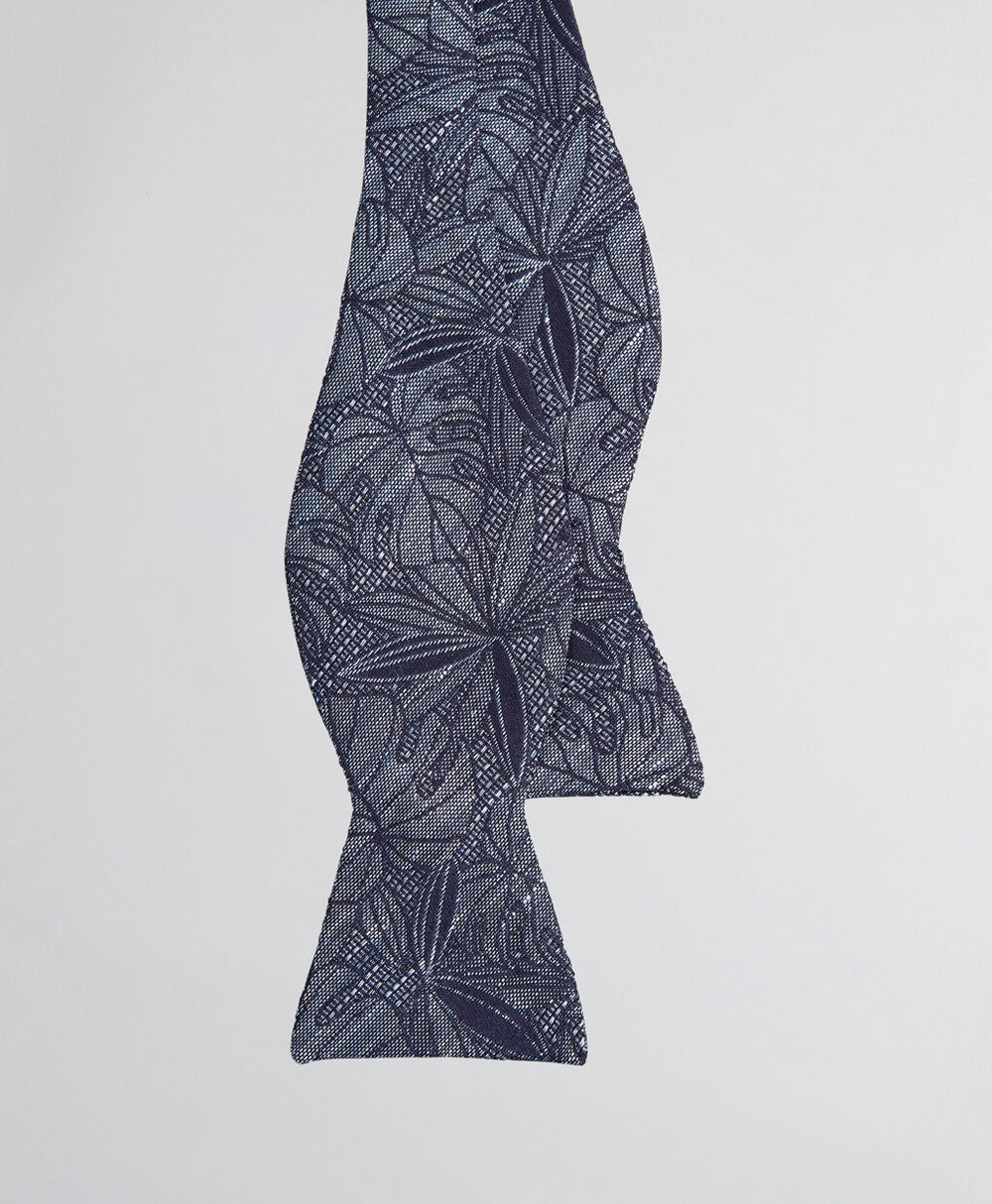 Brooks Brothers Men Indigo Palm Print Bow Tie